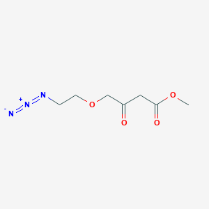 molecular formula C7H11N3O4 B15288967 Methyl 4-(2-Azidoethoxy)-3-oxobutanoic Acid Ester 