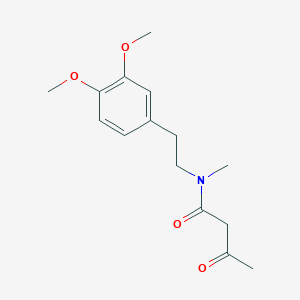 molecular formula C15H21NO4 B015289 N-乙酰乙酰-N-甲基-2-(3,4-二甲氧基苯基)乙胺 CAS No. 887352-04-7