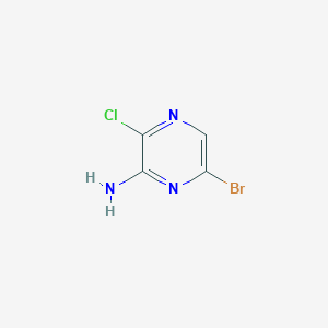 molecular formula C4H3BrClN3 B1528904 6-Bromo-3-chloropyrazin-2-amine CAS No. 1082843-72-8