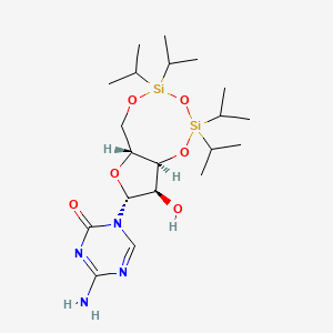 molecular formula C20H38N4O6Si2 B1528910 4-Amino-1-((6aR,8R,9R,9aS)-9-hydroxy-2,2,4,4-tetraisopropyltetrahydro-6H-furo[3,2-f][1,3,5,2,4]trioxadisilocin-8-yl)-1,3,5-triazin-2(1H)-one CAS No. 676607-90-2