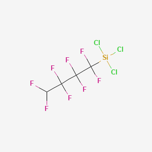 molecular formula C4HCl3F8Si B15289101 Trichloro(1,1,2,2,3,3,4,4-octafluorobutyl)silane CAS No. 375-63-3