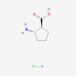 molecular formula C6H12ClNO2 B1528911 (1S,2S)-2-aminocyclopentanecarboxylic Acid Hydrochloride CAS No. 359849-58-4