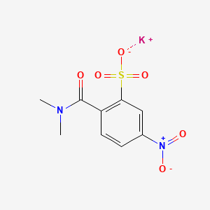 molecular formula C9H9KN2O6S B15289137 Potassium 2-(Dimethylcarbamoyl)-5-nitrobenzenesulfonate 