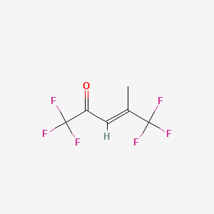 molecular formula C6H4F6O B15289142 3-Penten-2-one, 1,1,1,5,5,5-hexafluoro-4-methyl- CAS No. 372-25-8