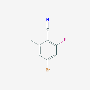 molecular formula C8H5BrFN B1528915 4-Bromo-2-fluoro-6-methylbenzonitrile CAS No. 1427438-75-2