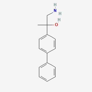 molecular formula C15H17NO B1528916 1-Amino-2-biphenyl-4-ylpropan-2-ol CAS No. 1216165-39-7