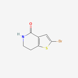 molecular formula C7H6BrNOS B1528920 2-Bromo-6,7-dihydrothieno[3,2-C]pyridin-4(5H)-one CAS No. 1078150-17-0