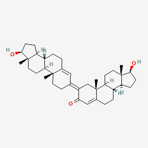 molecular formula C38H54O3 B15289200 Testosterone Aldol Dimer 