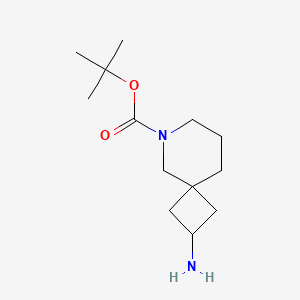 molecular formula C13H24N2O2 B1528923 Tert-butyl 2-amino-6-azaspiro[3.5]nonane-6-carboxylate CAS No. 1363381-69-4
