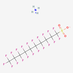 molecular formula C10HF21O3S.H3N<br>C10H4F21NO3S B15289260 Ammonium henicosafluorodecanesulphonate CAS No. 67906-42-7