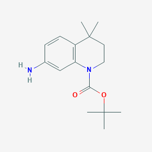 molecular formula C16H24N2O2 B1528934 叔丁基 7-氨基-4,4-二甲基-3,4-二氢喹啉-1(2H)-羧酸酯 CAS No. 873056-12-3