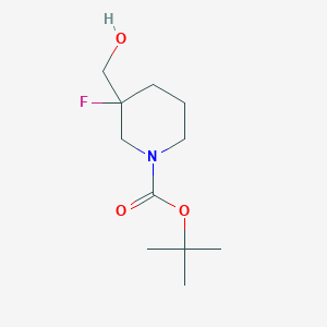 molecular formula C11H20FNO3 B1528937 叔丁基 3-氟-3-(羟甲基)哌啶-1-甲酸酯 CAS No. 1209781-11-2