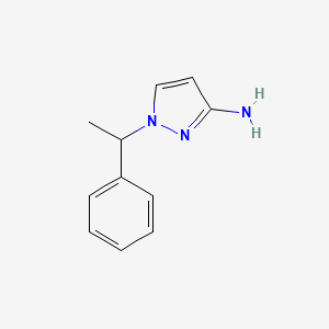 molecular formula C11H13N3 B1528938 1-(1-苯乙基)-1H-吡唑-3-胺 CAS No. 1240564-34-4