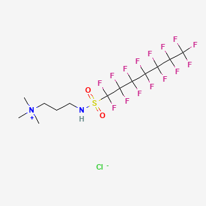 Trimethyl-3-(((pentadecafluoroheptyl)sulphonyl)amino)propylammonium chloride