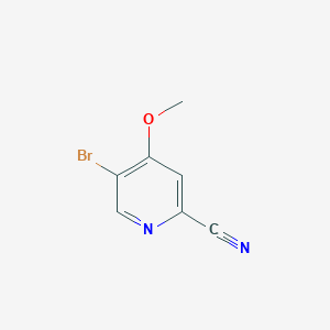 molecular formula C7H5BrN2O B1528941 5-Bromo-4-methoxypicolinonitrile CAS No. 1256823-07-0