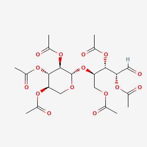 [(2R,3S,4R)-3,4-diacetyloxy-5-oxo-2-[(2S,3R,4S,5R)-3,4,5-triacetyloxyoxan-2-yl]oxypentyl] acetate