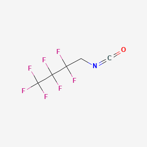 molecular formula C5H2F7NO B15289467 Isocyanic acid, 2,2,3,3,4,4,4-heptafluorobutyl ester CAS No. 377-00-4