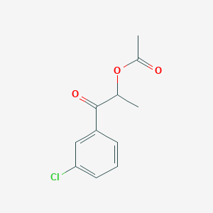 1-(3-Chlorophenyl)-1-oxopropan-2-yl acetate