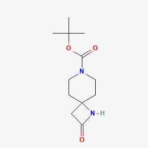 molecular formula C12H20N2O3 B1528963 tert-ブチル 2-オキソ-1,7-ジアザスピロ[3.5]ノナン-7-カルボキシレート CAS No. 392331-78-1