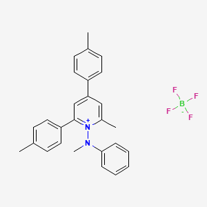 B15289701 2-Methyl-1-(methylphenylamino)-4,6-di(p-tolyl)pyridinium tetrafluoroborate CAS No. 63149-30-4