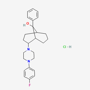 2-(4-(4-Fluorophenyl)-1-piperazinyl)-9-phenylbicyclo(3.3.1)nonan-9-ol hydrochloride