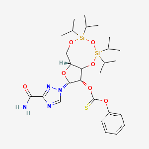 1-[2-O-(Phenoxythioxomethyl)-3,5-O-[1,1,3,3-tetrakis(1-methylethyl)-1,3-disiloxanediyl]-Beta-D-ribofuranosyl]-1H-1,2,4-triazole-3-carboxamide