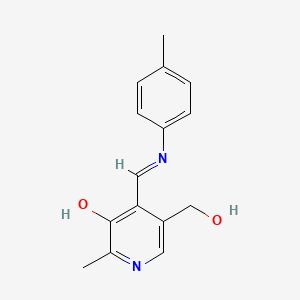 5-(hydroxymethyl)-2-methyl-4-{(E)-[(4-methylphenyl)imino]methyl}pyridin-3-ol