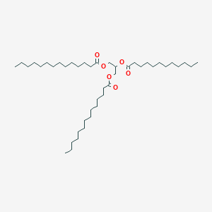 molecular formula C43H82O6 B15289874 2-(Dodecanoyloxy)propane-1,3-diyl ditetradecanoate 