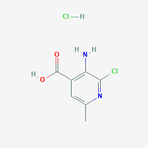 molecular formula C7H8Cl2N2O2 B1528991 3-Amino-2-chloro-6-methylpyridine-4-carboxylic acid hydrochloride CAS No. 1803610-45-8