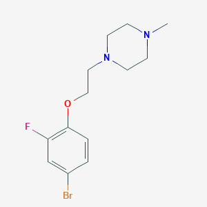 molecular formula C13H18BrFN2O B1528993 1-(2-(4-Bromo-2-fluorophenoxy)ethyl)-4-methylpiperazine CAS No. 1704081-41-3