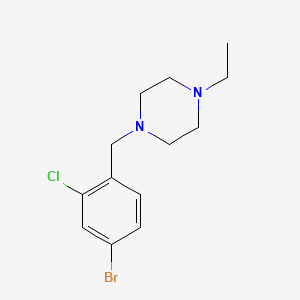 molecular formula C13H18BrClN2 B1528994 1-(4-溴-2-氯苄基)-4-乙基哌嗪 CAS No. 1704074-23-6