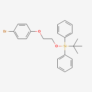 molecular formula C24H27BrO2Si B1528995 (2-(4-Bromophenoxy)ethoxy)(tert-butyl)diphenylsilane CAS No. 1704073-75-5
