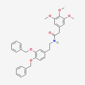 N-[2-[3,4-Bis(phenylmethoxy)phenyl]ethyl]-3,4,5-trimethoxybenzeneacetamide