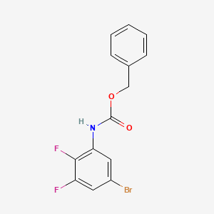 molecular formula C14H10BrF2NO2 B1529000 Benzyl (5-bromo-2,3-difluorophenyl)carbamate CAS No. 1820684-77-2