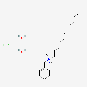 molecular formula C21H42ClNO2 B1529001 Benzyldimethyldodecylammonium chloride dihydrate CAS No. 147228-80-6