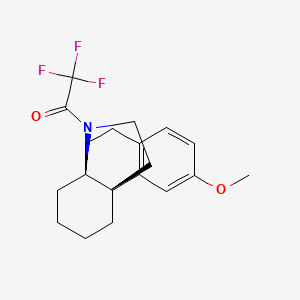 (+/-)-3-Methoxy-17-(trifluoroacetyl)-hasubanan