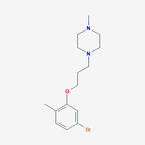 molecular formula C15H23BrN2O B1529005 1-(3-(5-Bromo-2-methylphenoxy)propyl)-4-methylpiperazine CAS No. 1704065-42-8