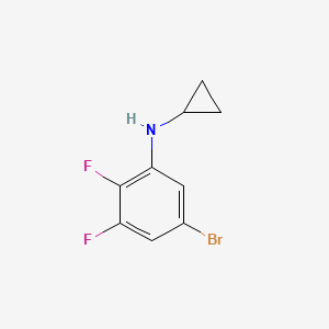 molecular formula C9H8BrF2N B1529006 5-bromo-N-cyclopropyl-2,3-difluoroaniline CAS No. 1704067-39-9