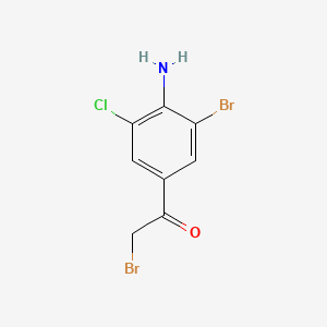 4-Amino-3-bromo-5-chlorophenyl-2-bromoethanone