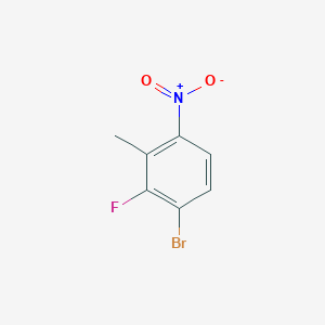 molecular formula C7H5BrFNO2 B1529028 1-溴-2-氟-3-甲基-4-硝基苯 CAS No. 1807209-28-4