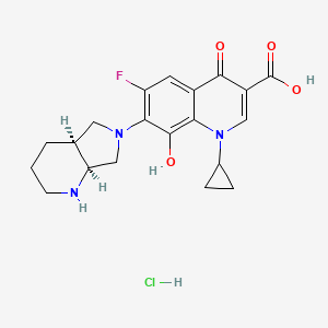 molecular formula C20H23ClFN3O4 B15290362 8-Hydroxy Moxifloxacin Hydrochloride Salt 