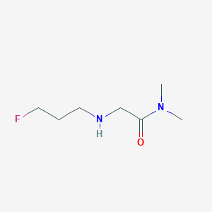 molecular formula C7H15FN2O B15290395 (3-fluoropropyl)-(N,N-dimethylcarbamoyl-methyl)-amine 