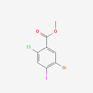 molecular formula C8H5BrClIO2 B15290452 Methyl 5-bromo-2-chloro-4-iodobenzoate 