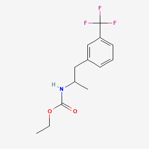 molecular formula C13H16F3NO2 B15290558 N-(alpha-Methyl-3-trifluoromethylphenethyl)carbamic acid ethyl ester CAS No. 27891-33-4