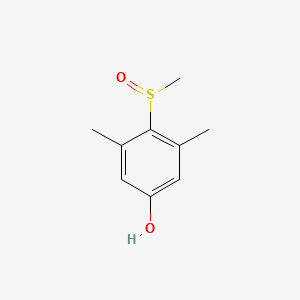 molecular formula C9H12O2S B15290601 Phenol, 3,5-dimethyl-4-(methylsulfinyl)- CAS No. 22454-92-8