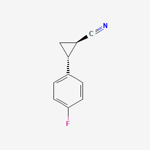 (1R,2R)-2-(4-Fluorophenyl)cyclopropanecarbonitrile