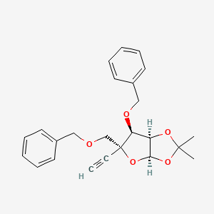 (3aR,5R,6S,6aR)-6-(benzyloxy)-5-((benzyloxy)methyl)-5-ethynyl-2,2-dimethyltetrahydrofuro[2,3-d][1,3]dioxole