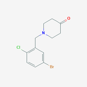 1-(5-Bromo-2-chlorobenzyl)piperidin-4-one