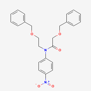 N-(4-nitrophenyl)-2-phenylmethoxy-N-(2-phenylmethoxyethyl)acetamide