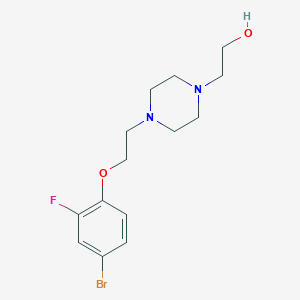 molecular formula C14H20BrFN2O2 B1529070 2-(4-(2-(4-溴-2-氟苯氧基)乙基)哌嗪-1-基)乙醇 CAS No. 1704081-70-8